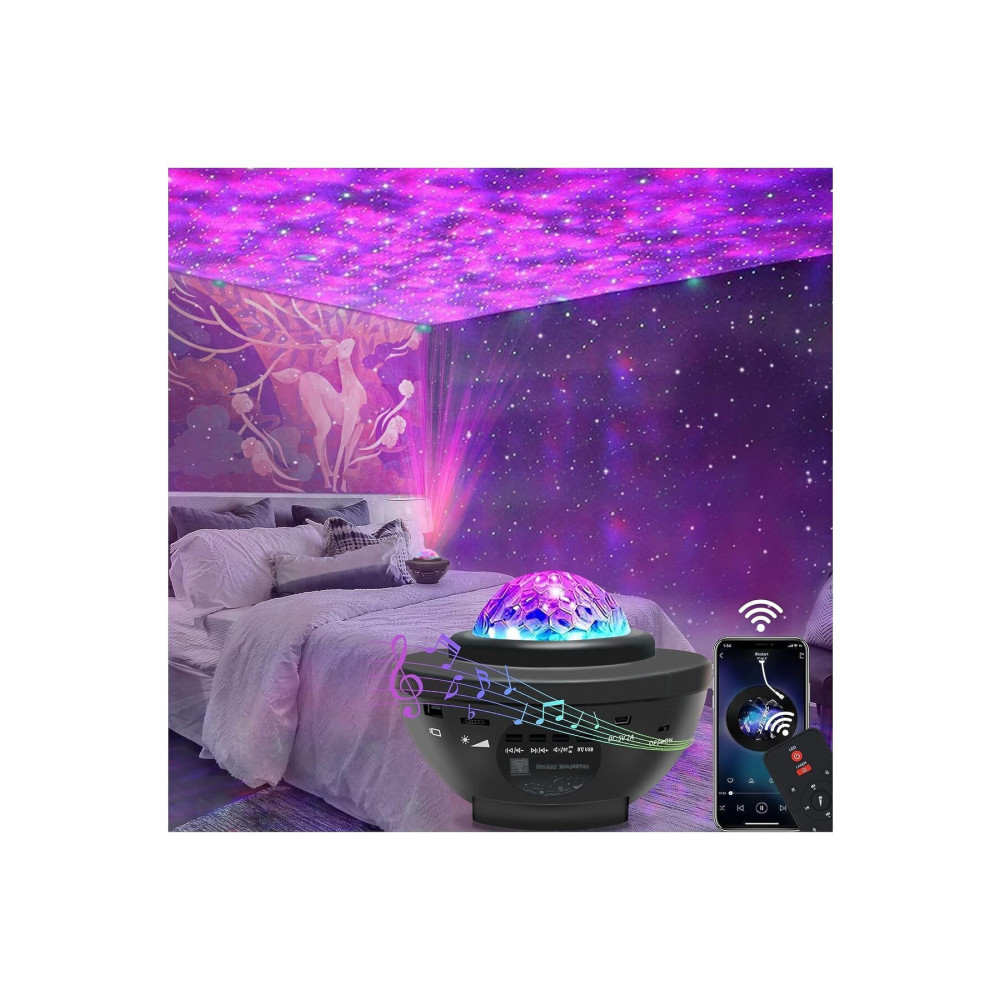İTHALCİM Yıldızlı Projektör Tavan Bulutsu Galaxy Lazer Işıklı Disko Topu Bluetooth Hoparlör Parti Led Lambası Yaş Günü & Parti Fiyatı