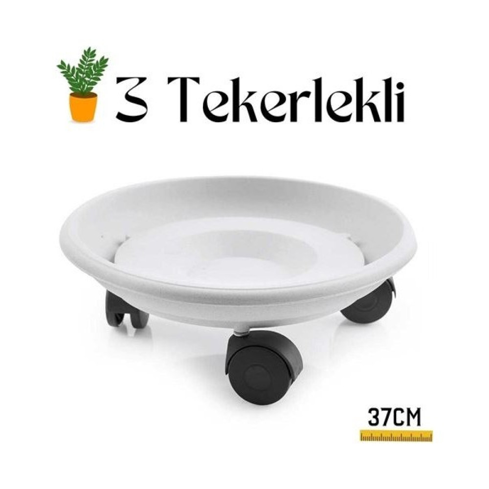 İthalnet Transformacion Tekerlekli Saksı Altlığı 37 cm Beyaz 715718 Saksı ve Aksesuarları Fiyatı