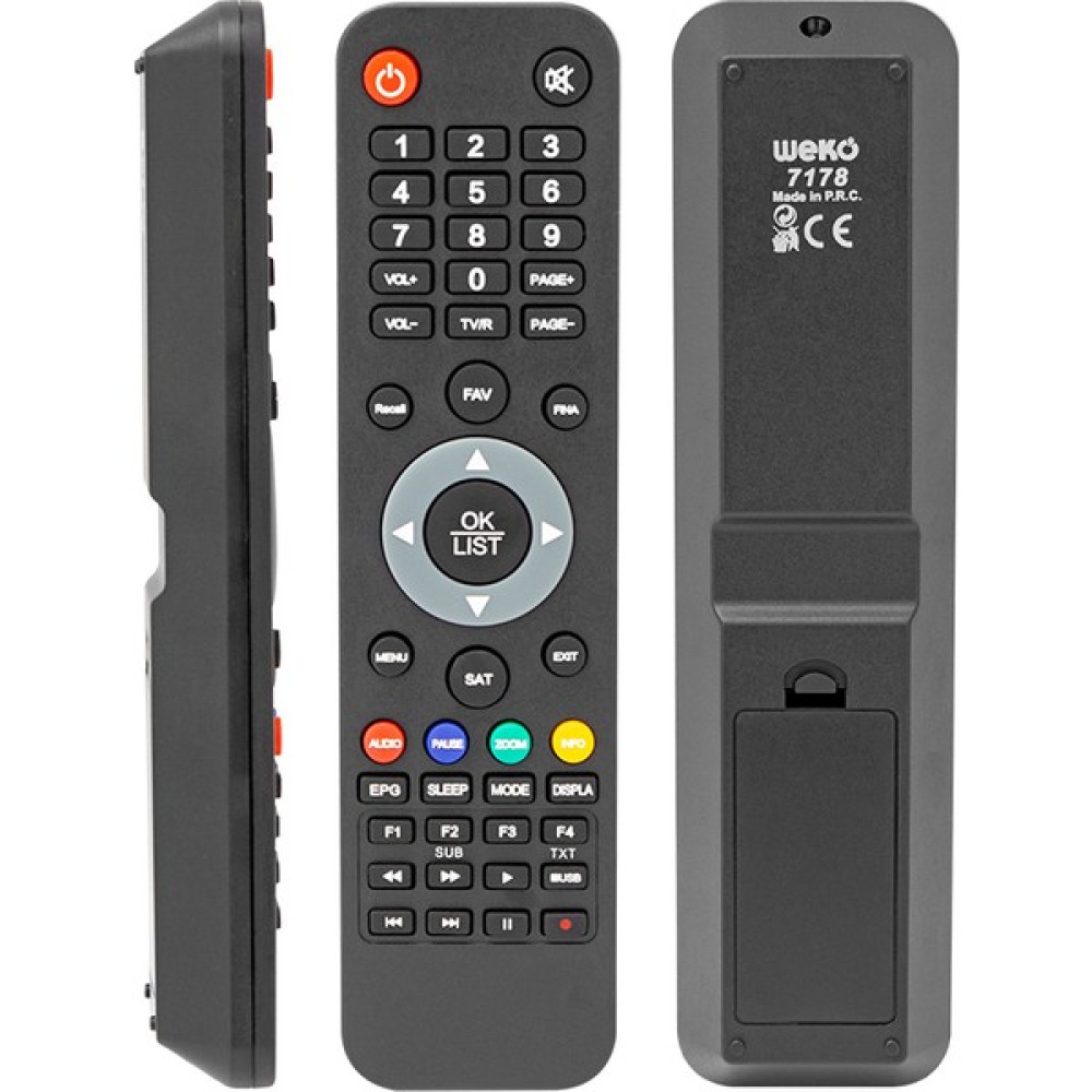 İthalnet Weko Kr Botech Pıko 207 Hd Cas * Wısmann Mini 208HD Uydu Kumanda (7178=5427) (81) TV Aksesuarları Fiyatı