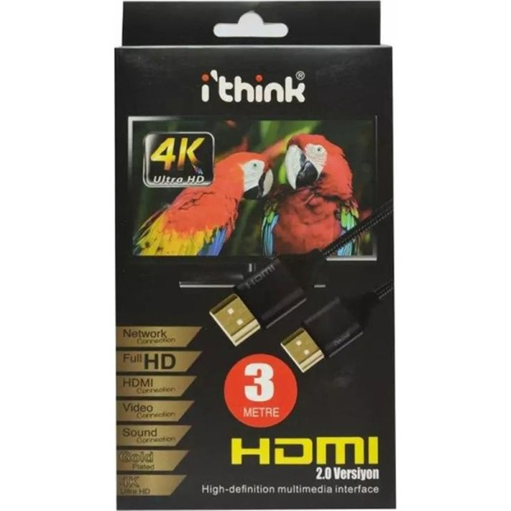iThink Hdmı Kablo - 3m - 3 m HDMI Kablo Fiyatı