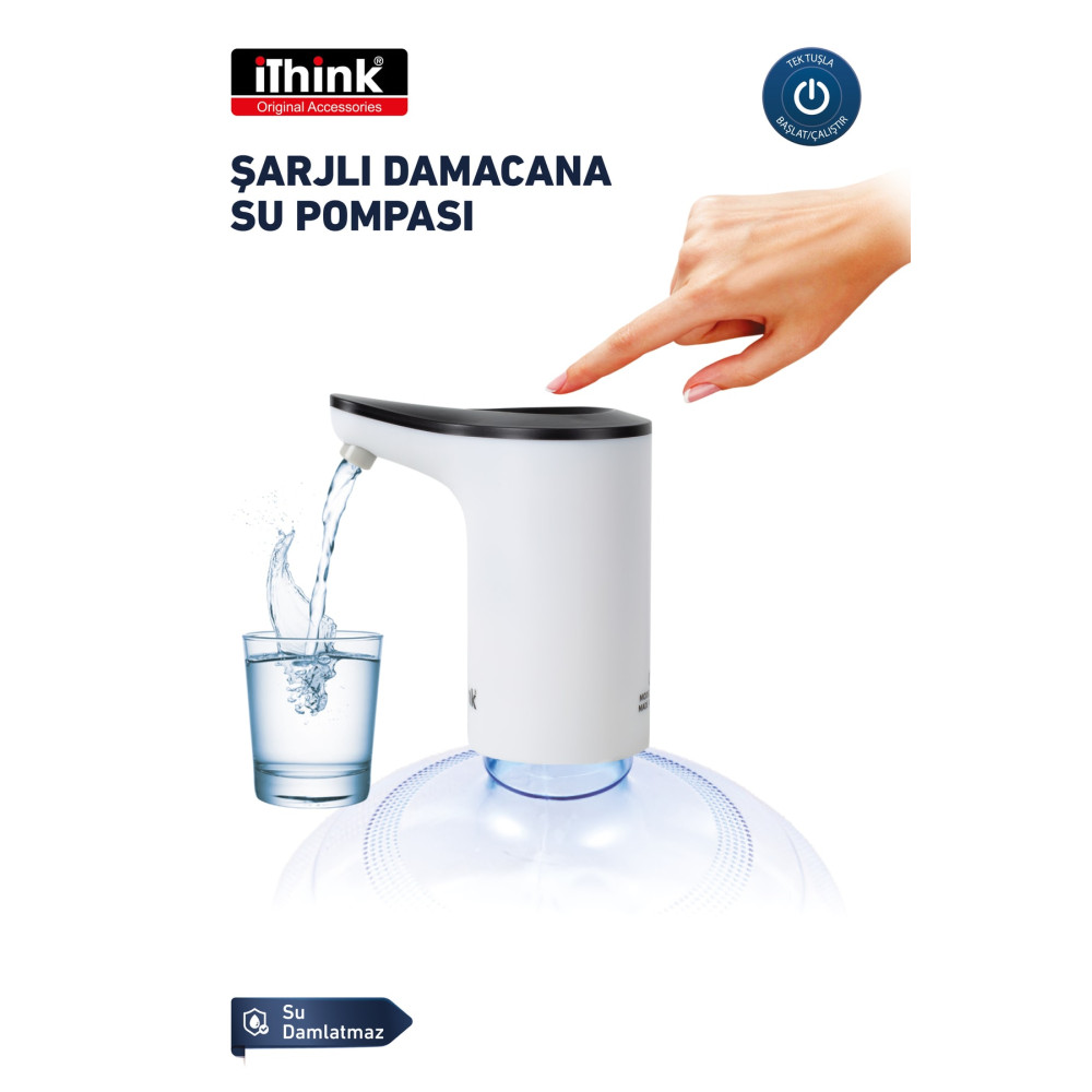 Ithink Otomatik Şarjlı Damacana Su Pompası Wp-100 Mutfak Gereçleri Fiyatı