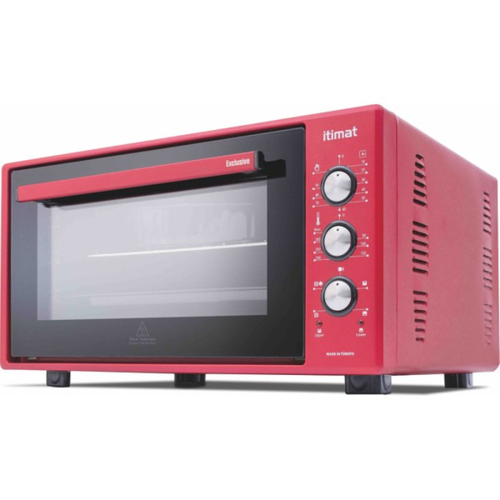 Itimat 8030 Bordo 50LT Exclusive Serisi Köşeli Fırın Mini / Midi Fırınlar Fiyatı