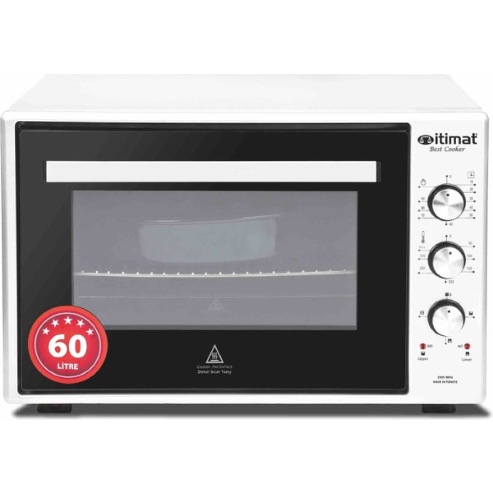 Itimat 8060 Köşeli Fırın 60LT Beyaz Mini / Midi Fırınlar Fiyatı