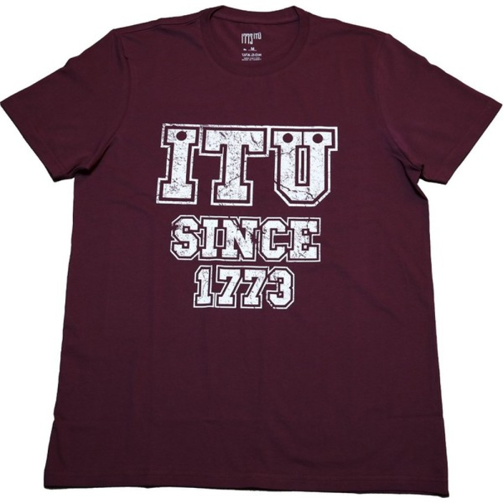 İTÜ Vakfı İTÜ Tişört SINCE Erkek Bordo Erkek T-shirt Fiyatı