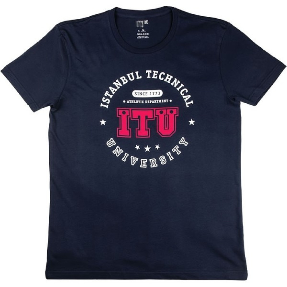 İTÜ Vakfı Itü Tişört Spor Erkek Lacivert / Kırmızı Erkek T-shirt Fiyatı