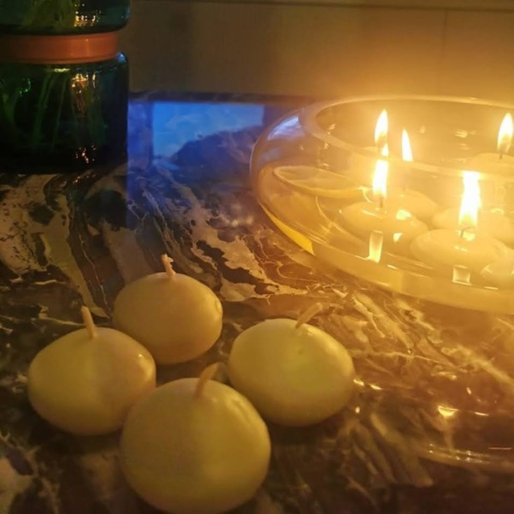 İv Candles 12'li Suda Yüzen Mum - Turuncu - 12 Adet Dekoratif Mum Fiyatı