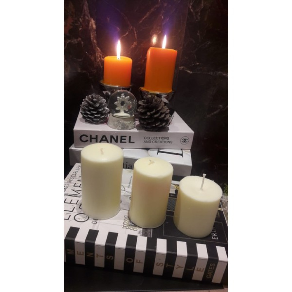 Iv Candles 3 Lü Baton Mum - Krem Rengi - 3 Adet Dekoratif Mum Fiyatı