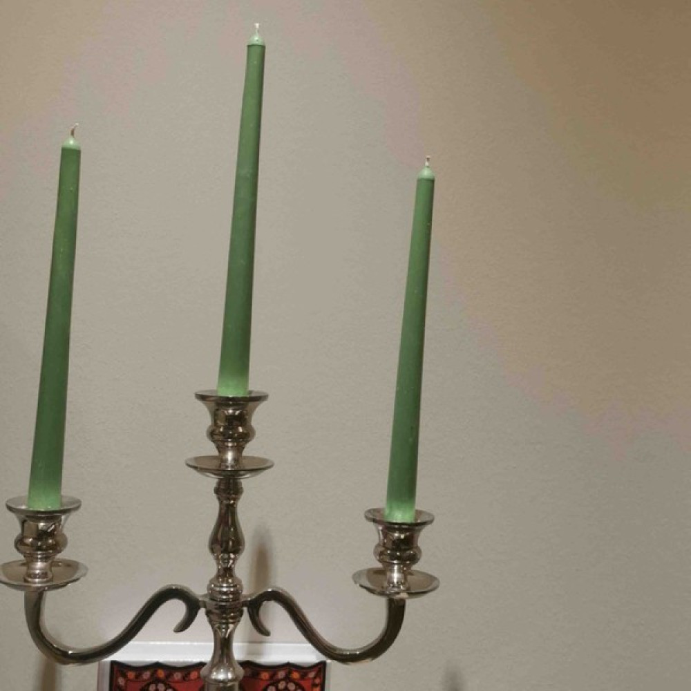 Iv Candles 6'Lı Açık Yeşil Şamdan Mumu Dekoratif Mum Fiyatı