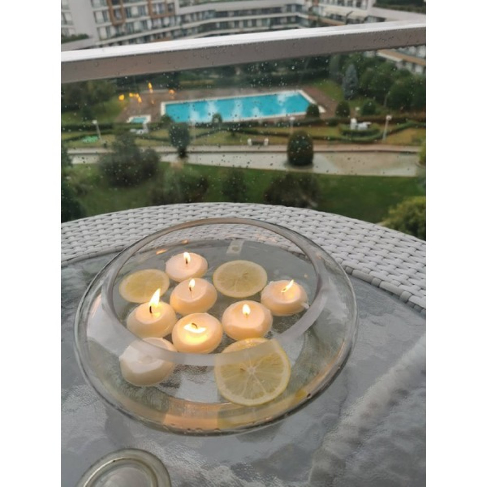 Iv Candles Suda Yüzen 12 Lü Mum - Beyaz - 12 Adet Dekoratif Mum Fiyatı