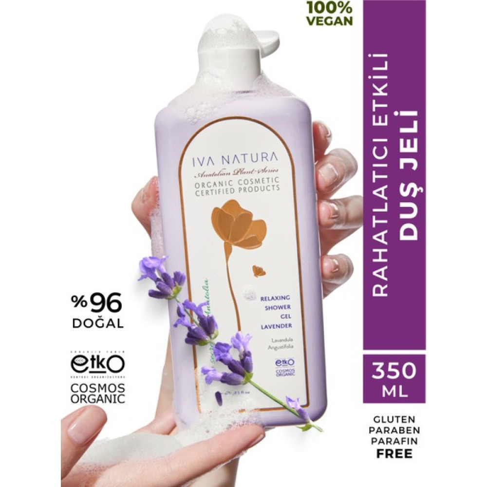 IVA NATURA Organik Dinlendirici Etkili Duş Jeli Lavanta Özlü 350 ML Duş Jelleri ve Banyo Köpükleri Fiyatı