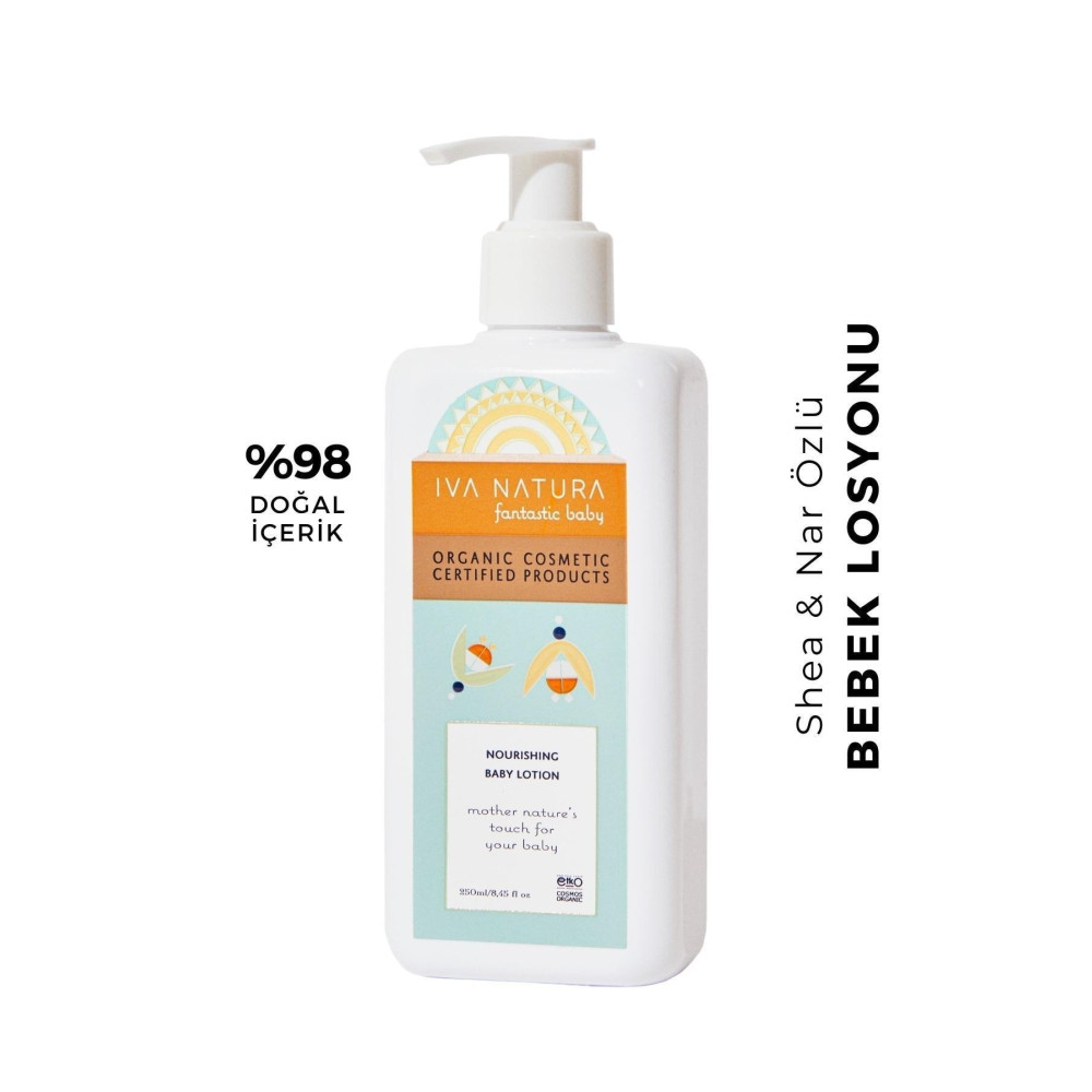 Iva Natura Organik Sertifikalı %98 Doğal Besleyici Bebek Losyonu Shea Ve Nar Özlü 250ml Bebek Vücut Kremi Fiyatı