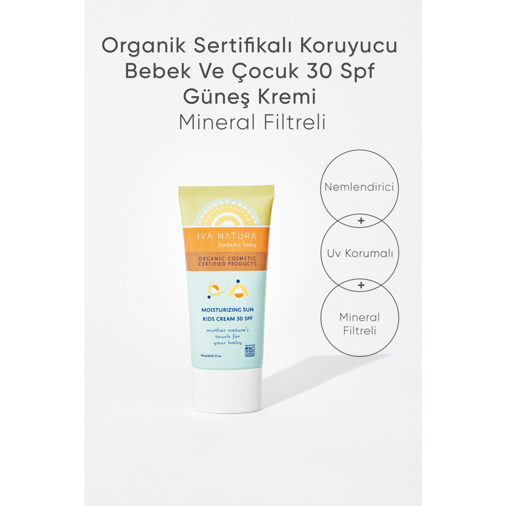 Iva Natura Organik Sertifikalı Koruyucu Bebek Ve Çocuk 30 Spf Güneş Kremi Mineral Filtreli 75 ml Bebek Güneş Kremi Fiyatı