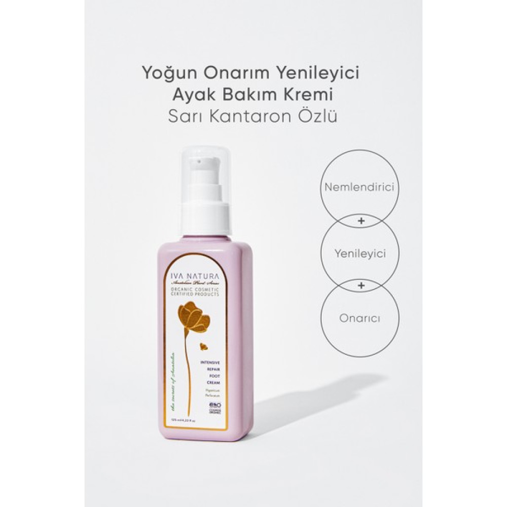 IVA NATURA Organik Yoğun Onarım Ayak Bakım Kremi Kantaron Özlü 125 ML Ayak Bakımı Fiyatı