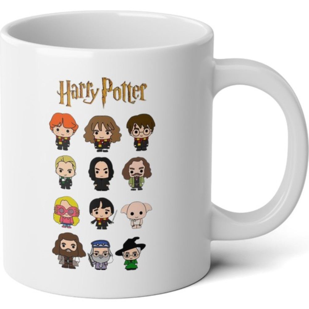 Ivart 12 Karakterli Harry Potter Baskılı Premium Beyaz Porselen Kupa Bardak - 330 ml Fincan / Bardak / Kahve Takımı Fiyatı