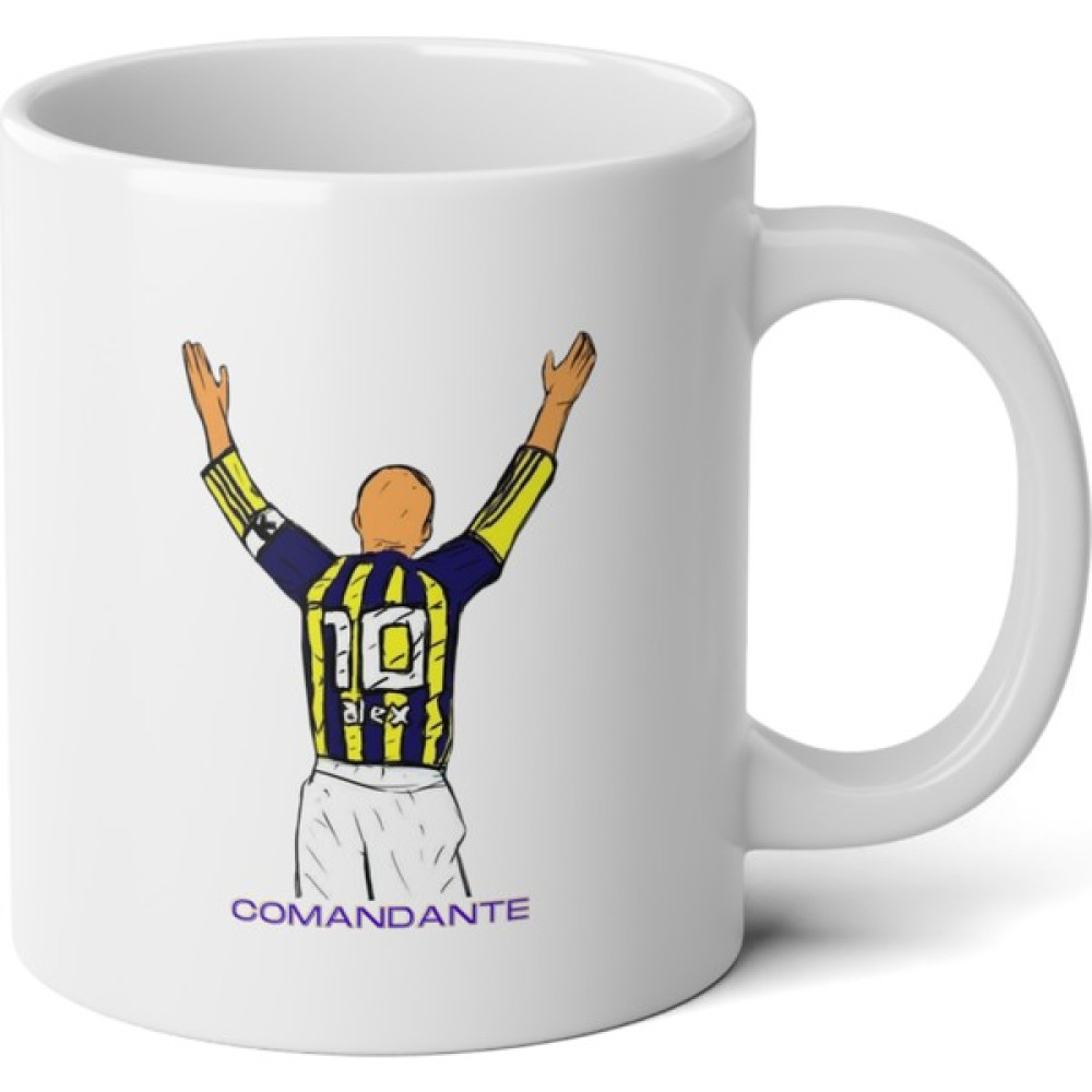 Ivart Alex Doctor 10 Futbol Özel Tasarım Baskılı Premium Porselen Kupa Bardak(Fenerbahçe) - Beyaz - 330 ml Fincan / Bardak / Kahve Takımı Fiyatı