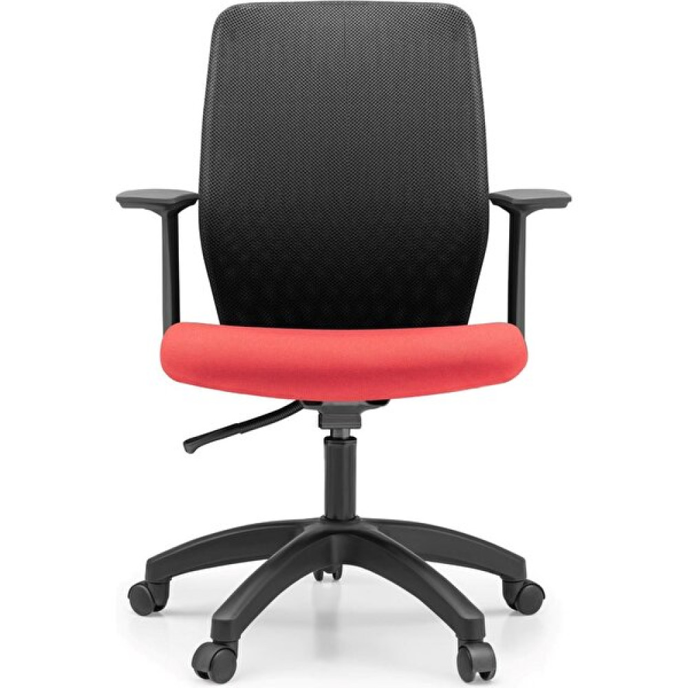 Ivo Retro Çocuk Çalışma Koltuğu - Kırmızı - Siyah Ofis Koltukları Fiyatı