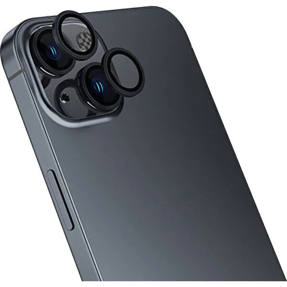 Ivoomi Apple iPhone 15 Uyumlu Zore Cl-13 Kamera Lens Koruyucu - Siyah Cep Telefonu Ekran Koruyucusu Fiyatı