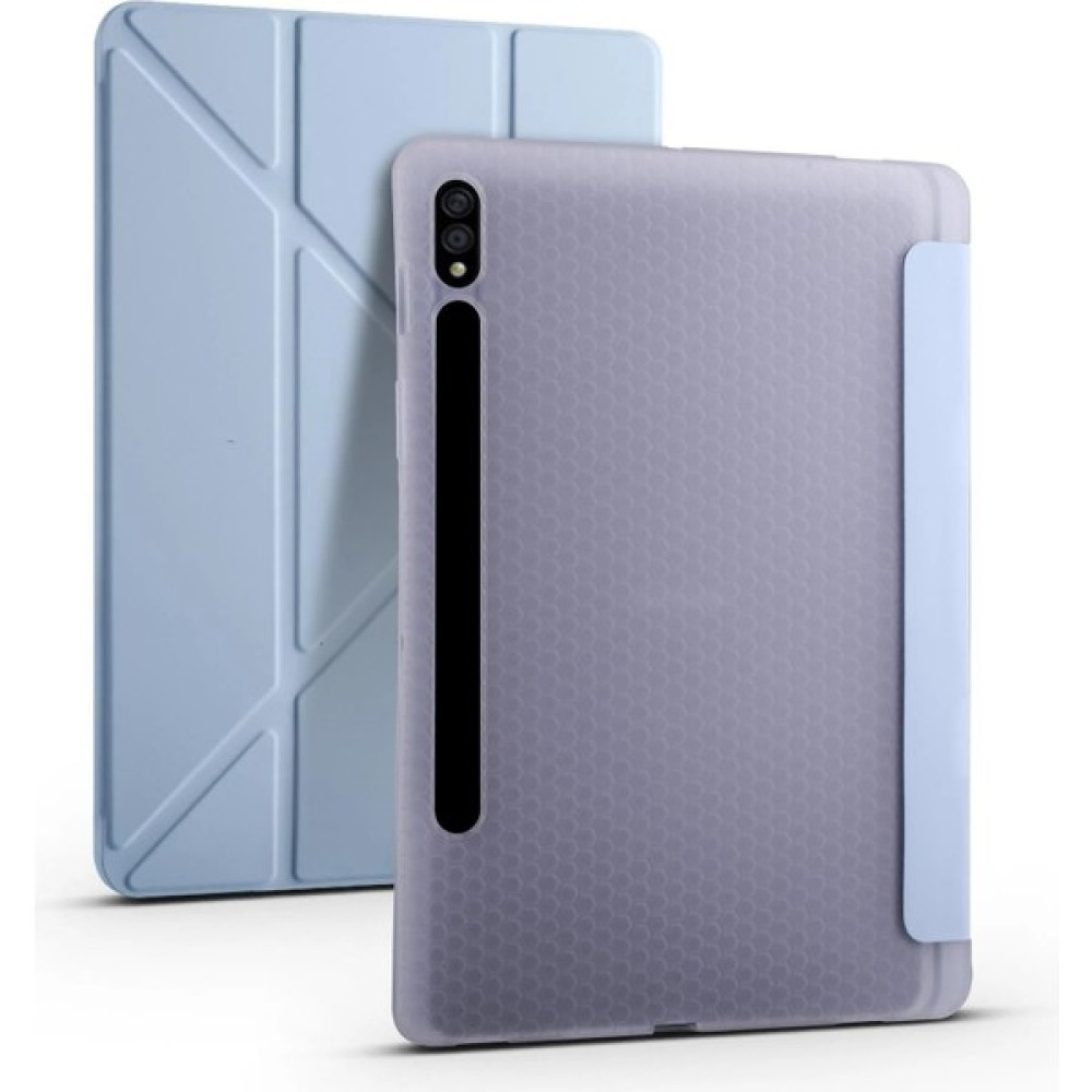 Ivoomi Ivoomi samsung Galaxy Tab S7 Fe/s7 S8 Plus T970/X800/T733/T737/T736 12.4"kalemlikli Trifolding Kılıf - Turkuaz Tablet Kılıfı Fiyatı