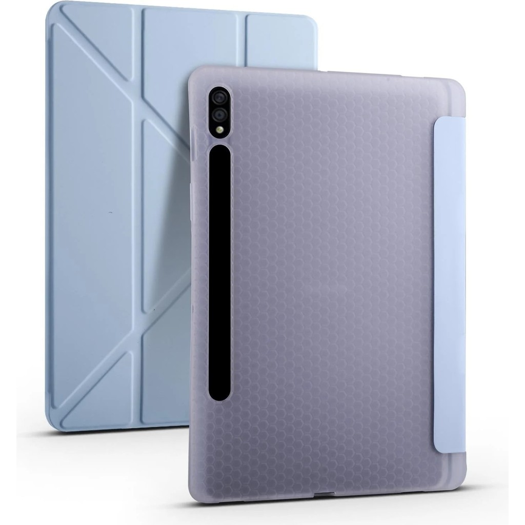 Ivoomi Ivoomi samsung Galaxy Tab S7 Fe/s7 S8 Plus T970/X800/T733/T737/T736 12.4"kalemlikli Trifolding Kılıf - Turkuaz Kalem & Yazı Gereçleri Fiyatı