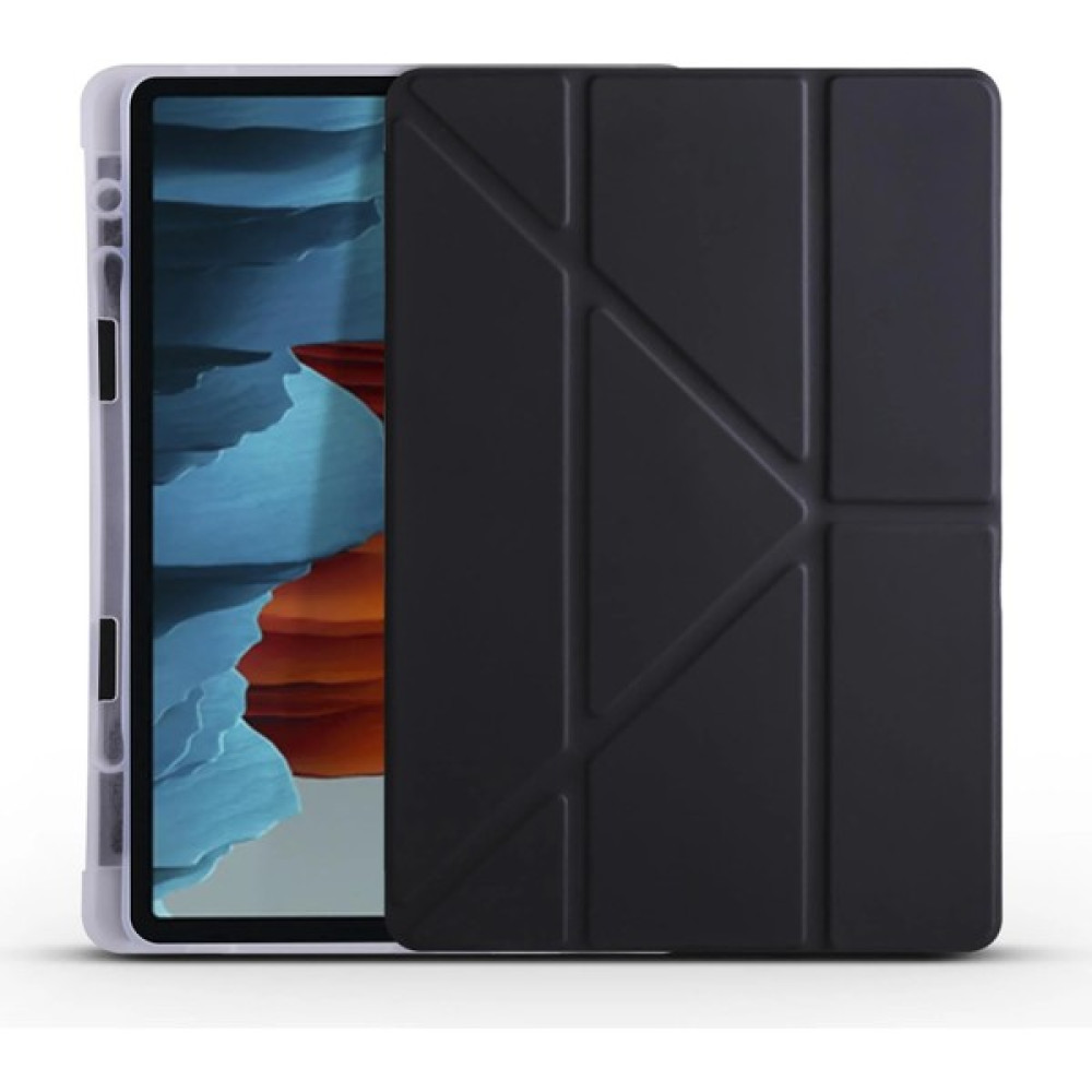 Ivoomi Samsung Galaxy Tab S9 / S9 Fe 10,9 Inç "kalemlikli Trifolding Kılıf 3 Katlamalı Standlı Uyku Modlu - 5 - Siyah Tablet Kılıfı Fiyatı