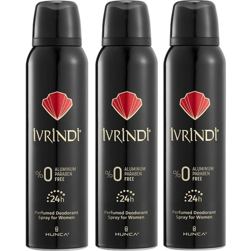 Ivrindi Classic Paraben Free 24H Sprey Kadın Deodorant 150 ml x 3 Adet Deodorantlar Fiyatı