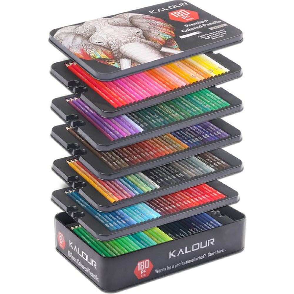 Ivy Stationery 180 Renk Karakalem Seti (Yurt Dışından) - Renkli - 180 Adet Kuru Boya Kalemi Fiyatı