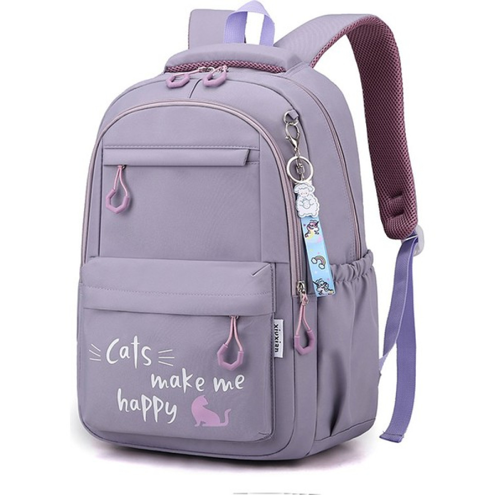 Ivy Stationery Hafif Su Geçirmez Büyük Kapasiteli Sırt Çantası (Yurt Dışından) - Mor - Okul Malzemeleri - 29 x 18 x 44 cm Okul Çantası Fiyatı