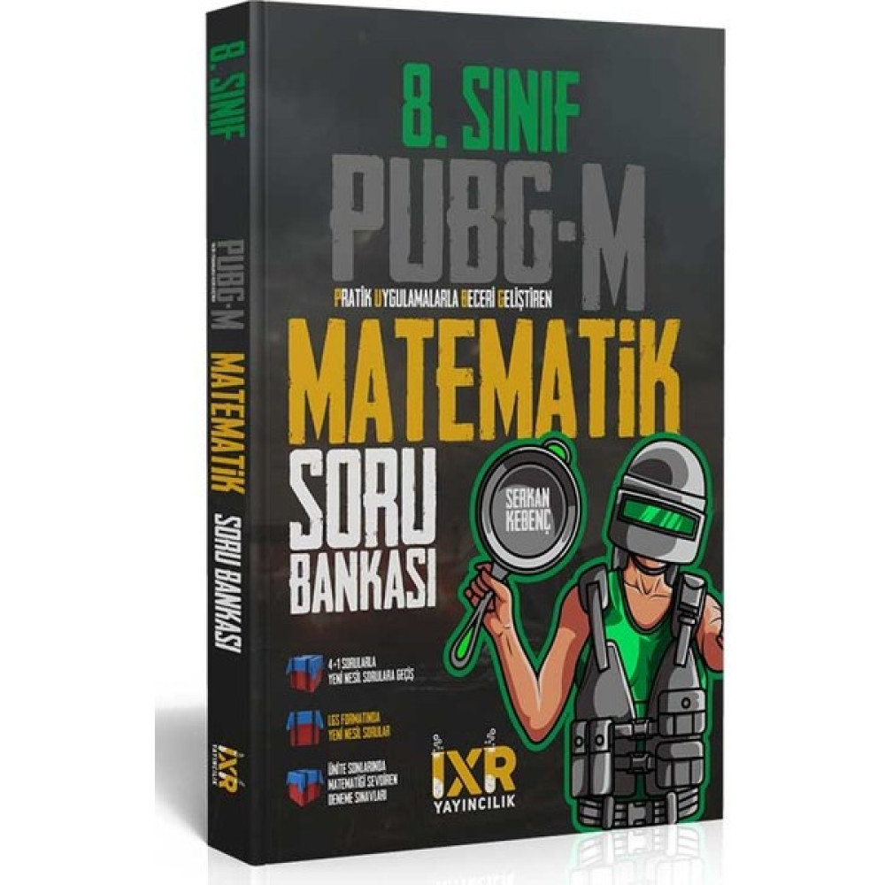 İxir Yayınları Pubg-M 8. Sınıf LGS Matematik Soru Bankası Kaynak Kitapları Fiyatı