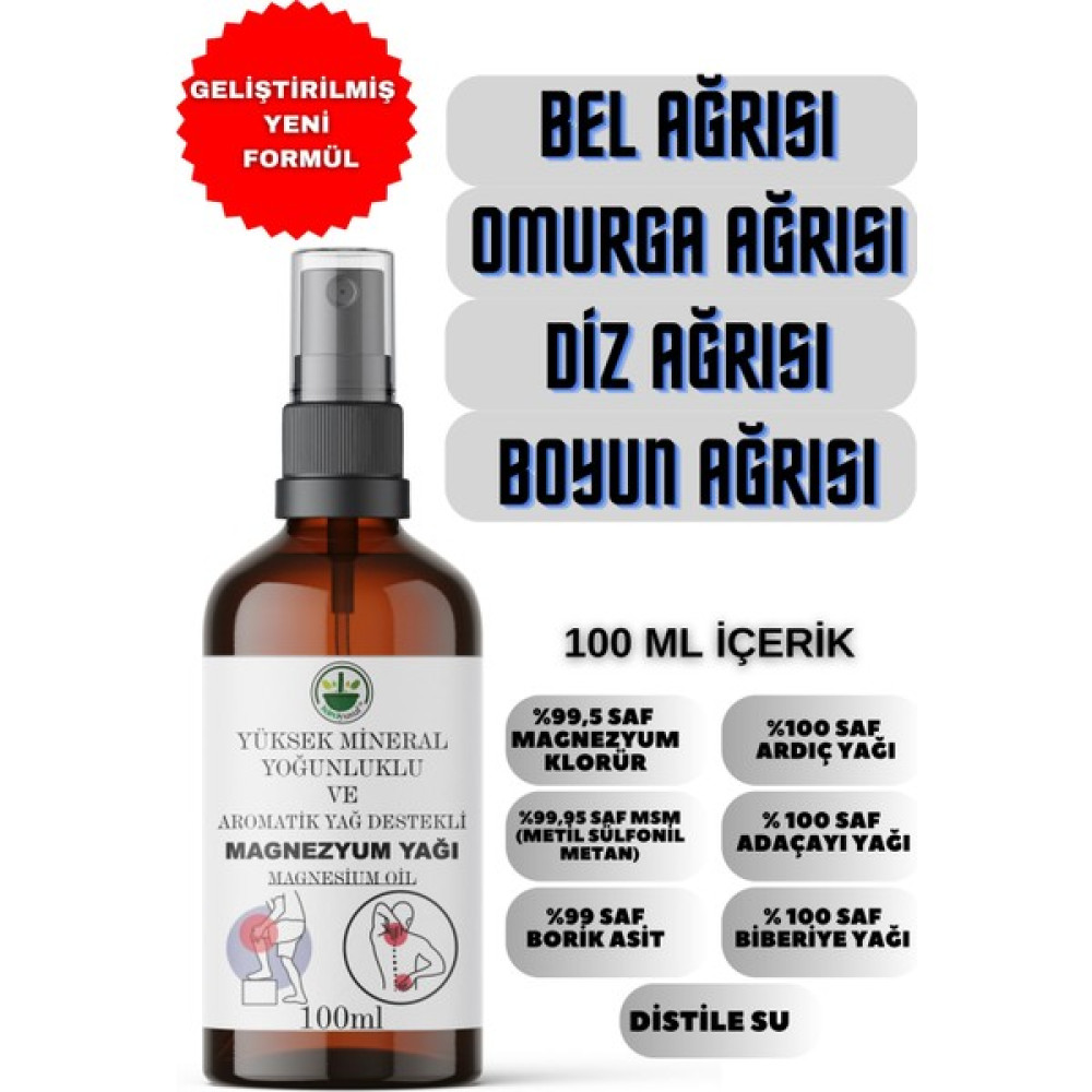 İxirci Yusuf Saf Magnezyum Yağı (Magnesium Oil) 100 ml Bitkisel Yağlar Fiyatı