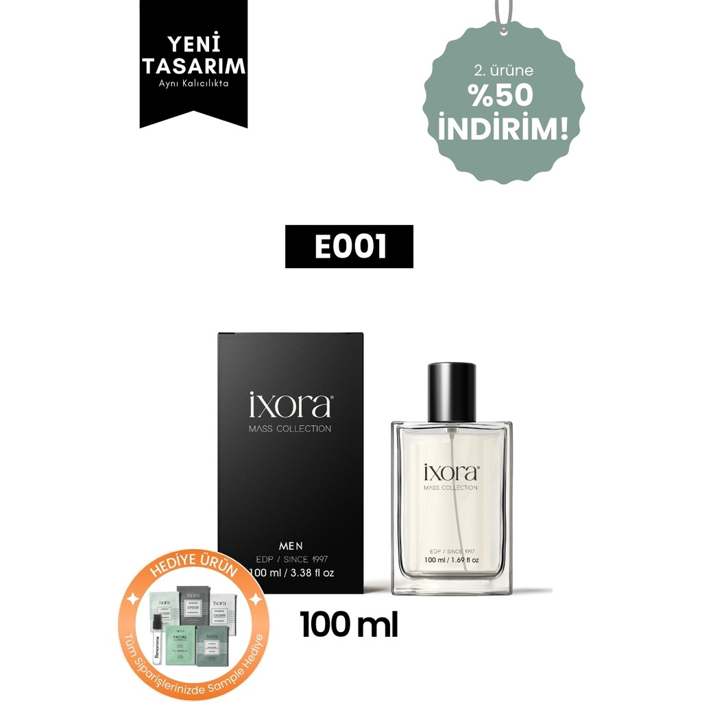 Ixora E001 Glee Erkek Parfüm 100 ML EDP Parfümler Fiyatı