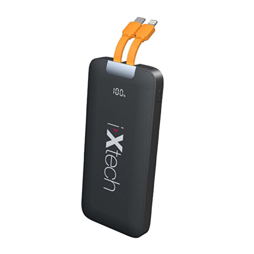 İxtech Pb022 10.000 mAh PD 20W + QC 3.0 Dahili Type-C ve Lightning Kablolu Taşınabilir Şarj Aleti Taşınabilir Şarj Cihazı - Powerbank Fiyatı