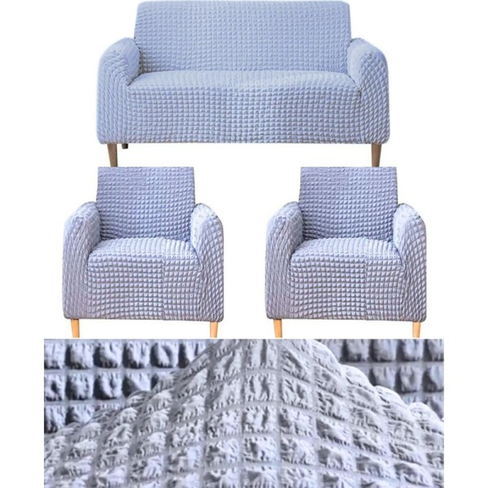 IYDGAH 311 Bürümcük Eteksiz, Lastikli, Esnek, Yıkanabilir Koltuk, Kanepe, Çekyat Takımı Örtüsü/kılıfı - Açık Gri - 100 x 150 cm Koltuk & Kanepe Örtüsü Fiyatı