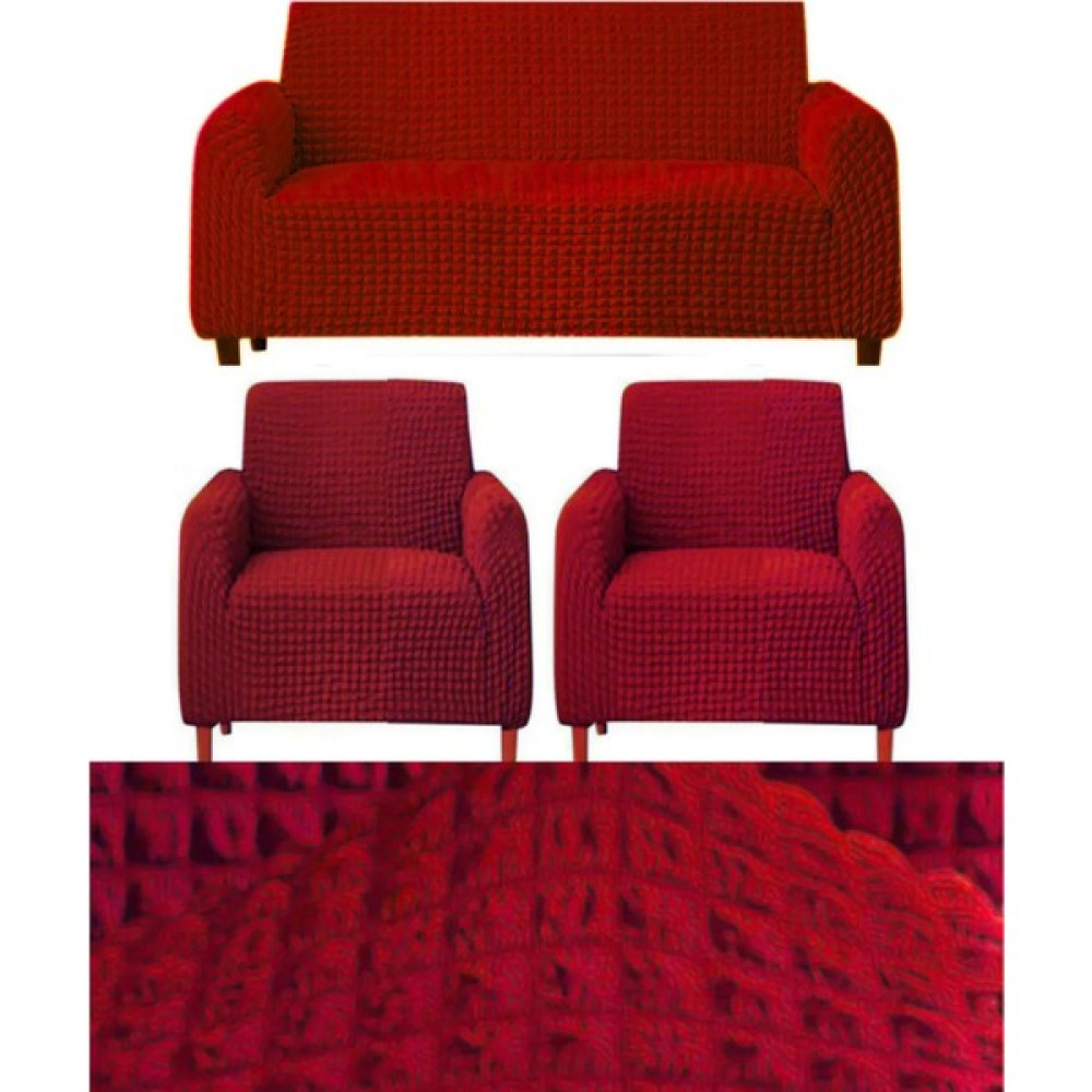 IYDGAH 311 Bürümcük Eteksiz, Lastikli, Esnek, Yıkanabilir Koltuk, Kanepe, Çekyat Takımı Örtüsü/kılıfı - Bordo - 100 x 150 cm Koltuk & Kanepe Örtüsü Fiyatı