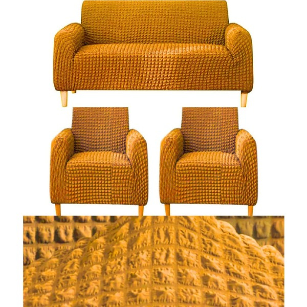 IYDGAH 311 Bürümcük Eteksiz, Lastikli, Esnek, Yıkanabilir Koltuk, Kanepe, Çekyat Takımı Örtüsü/kılıfı - Hardal - 100 x 150 cm Koltuk & Kanepe Örtüsü Fiyatı