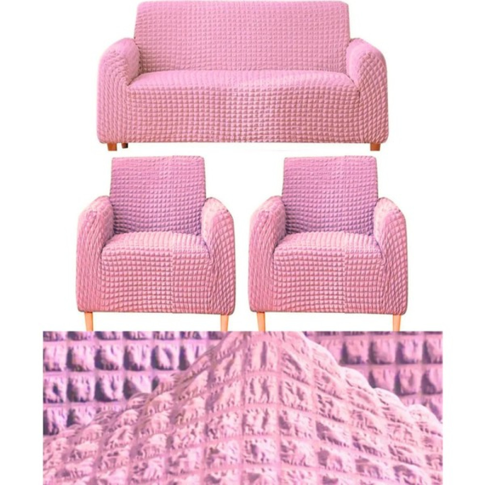 IYDGAH 311 Bürümcük Eteksiz, Lastikli, Esnek, Yıkanabilir Koltuk, Kanepe, Çekyat Takımı Örtüsü/kılıfı - Pudra - 100 x 150 cm Koltuk & Kanepe Örtüsü Fiyatı
