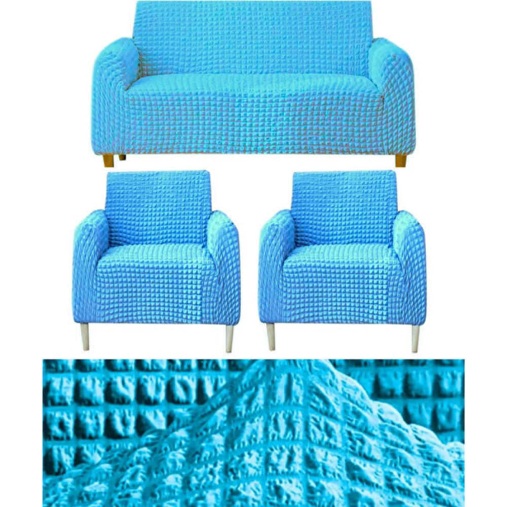 IYDGAH 311 Bürümcük Eteksiz, Lastikli, Esnek, Yıkanabilir Koltuk, Kanepe, Çekyat Takımı Örtüsü/kılıfı - Turkuaz - 100 x 150 cm Koltuk & Kanepe Örtüsü Fiyatı