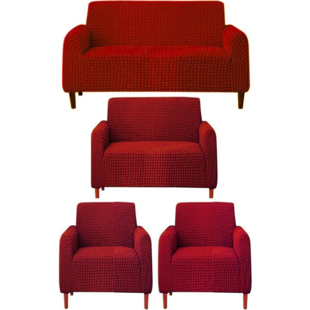 IYDGAH Bürümcük 3211 Eteksiz Koltuk Takımı Örtüsü. Lastikli, Esnek, Yıkanabilir, Kanepe, Çekyat Kılıfı - Bordo - 100 x 150 cm Koltuk & Kanepe Örtüsü Fiyatı