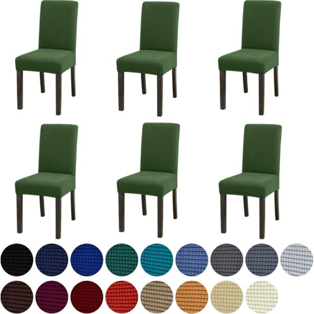 IYDGAH Sandalye Kılıfı Likralı Yıkanabilir Esnek Lastikli Bambu Sandalye Örtüsü 6 Adet Yeşil - 35 x 56 cm Koltuk & Kanepe Örtüsü Fiyatı