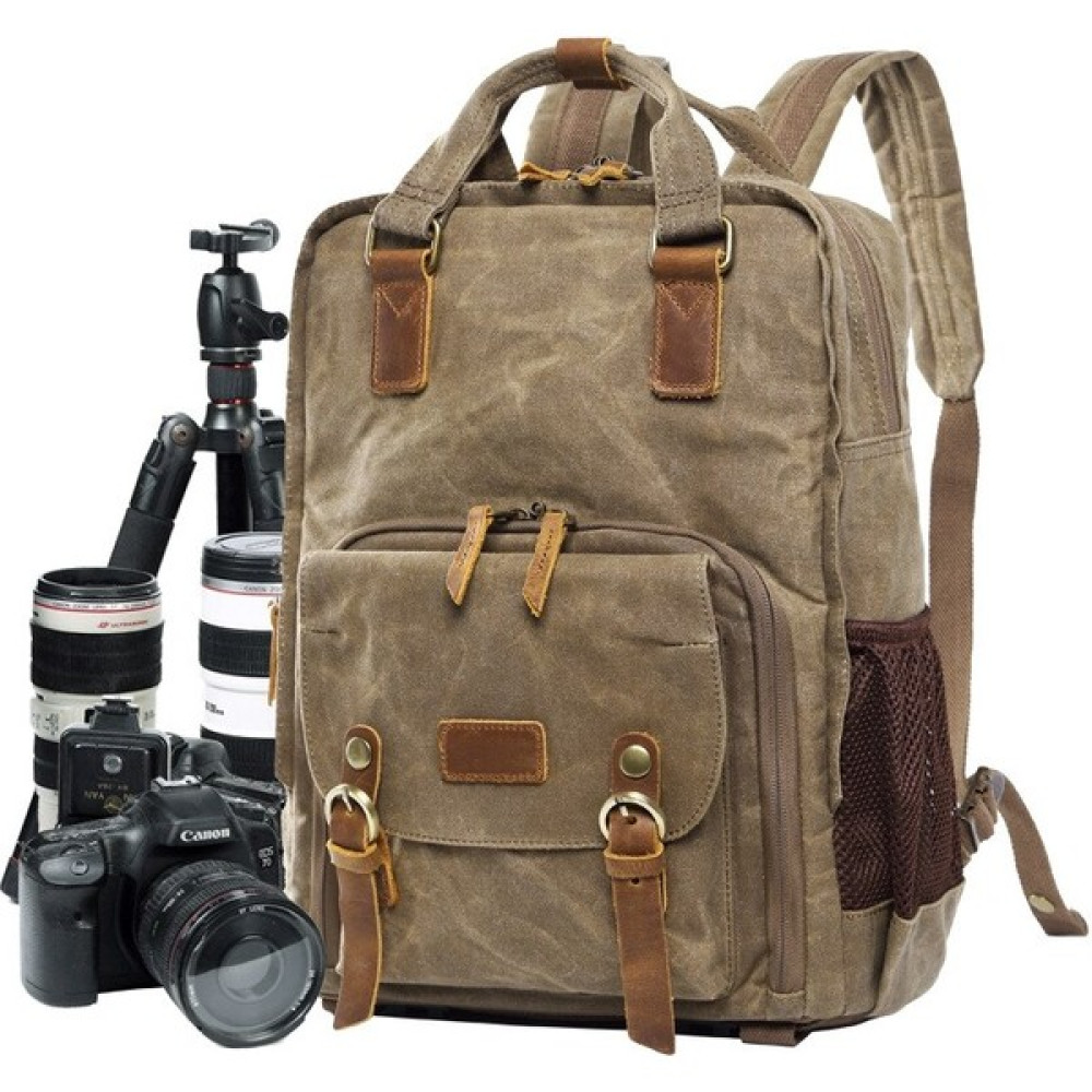 İyi Çanta Batik Canvas Dijital Slr Fotoğraf Sırt Çantası Dayanıklı Fotoğrafçı Yastıklı Kamera Çantası Kamera Lensi Içın Flaş Tripod Şarj Cihazı 15'... Çantalar Fiyatı