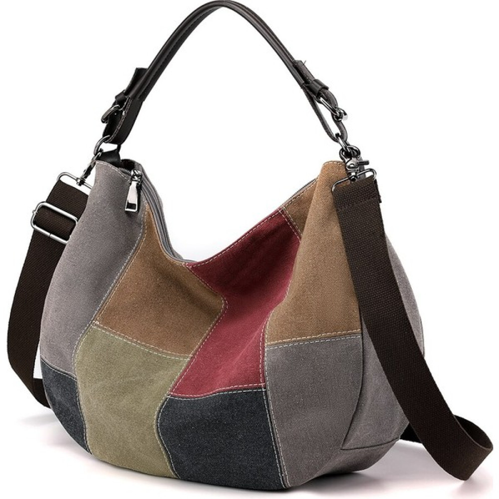 İyi Çanta Patchwork Kanvas Çanta Kadın Büyük Kapali Kolu Çanta Alışveriş Bez Çanta Kız Kanvas Omuz Çantası Çevre Kılıfı (Yurt Dışından) Bayan Çanta ve Cüzdan Fiyatı
