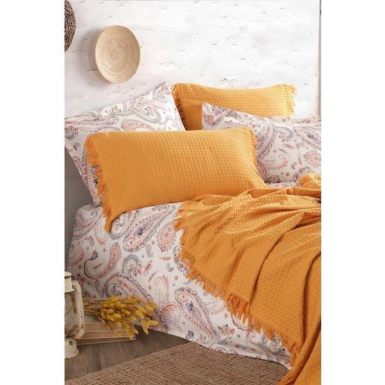 İyi Geceler İstanbul Boho Chic Çift Kişilik Hardal Pike Takımı