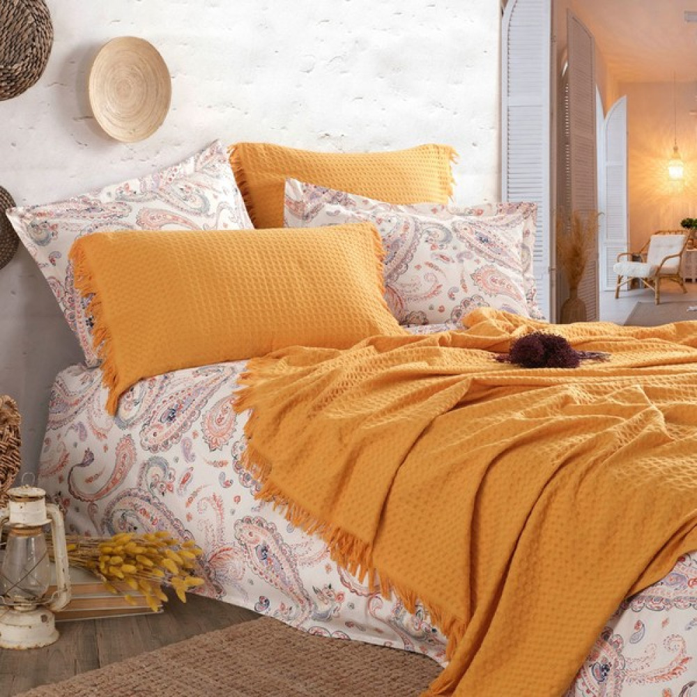 Iyi Geceler Istanbul Boho Chic Çift Kişilik Pike Takımı Hardal Pike & Pike Takımı Fiyatı
