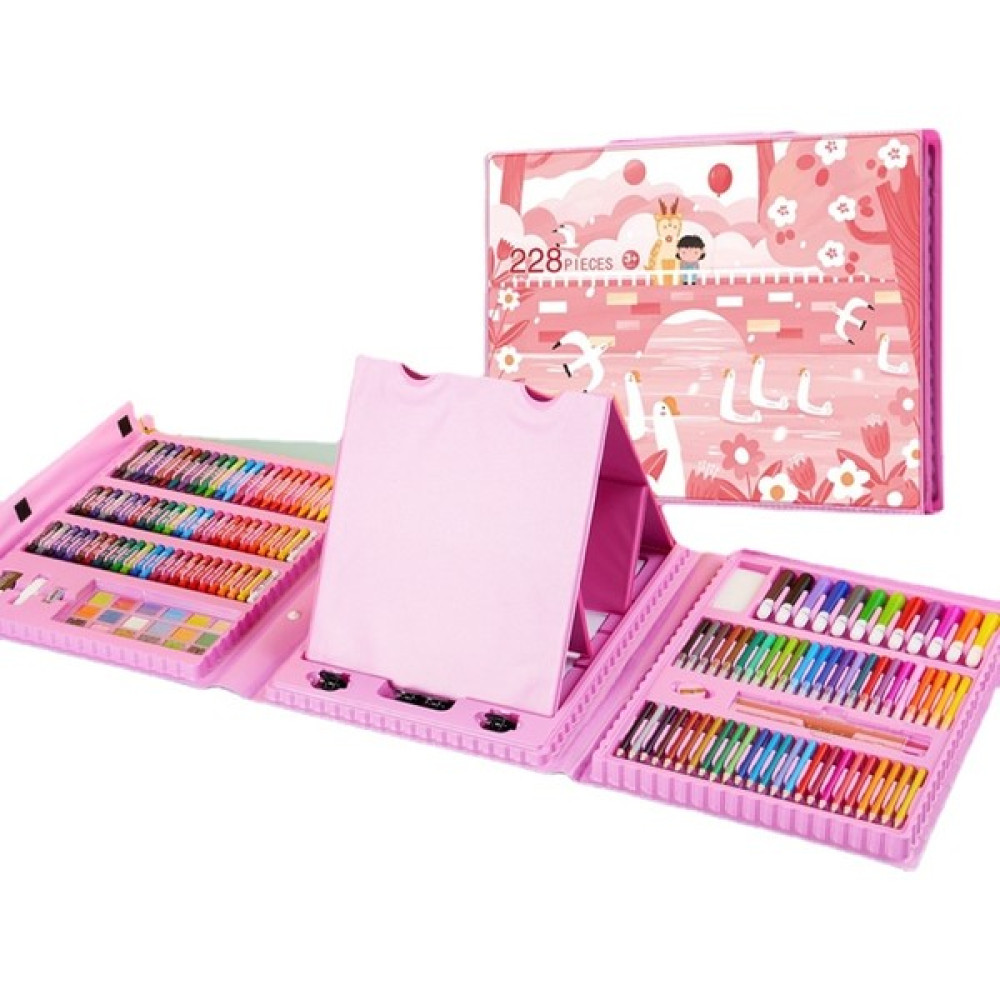 Iyi Kalite 228 Parça Boya Seti (Yurt Dışından) - Pembe Pastel Boya Fiyatı