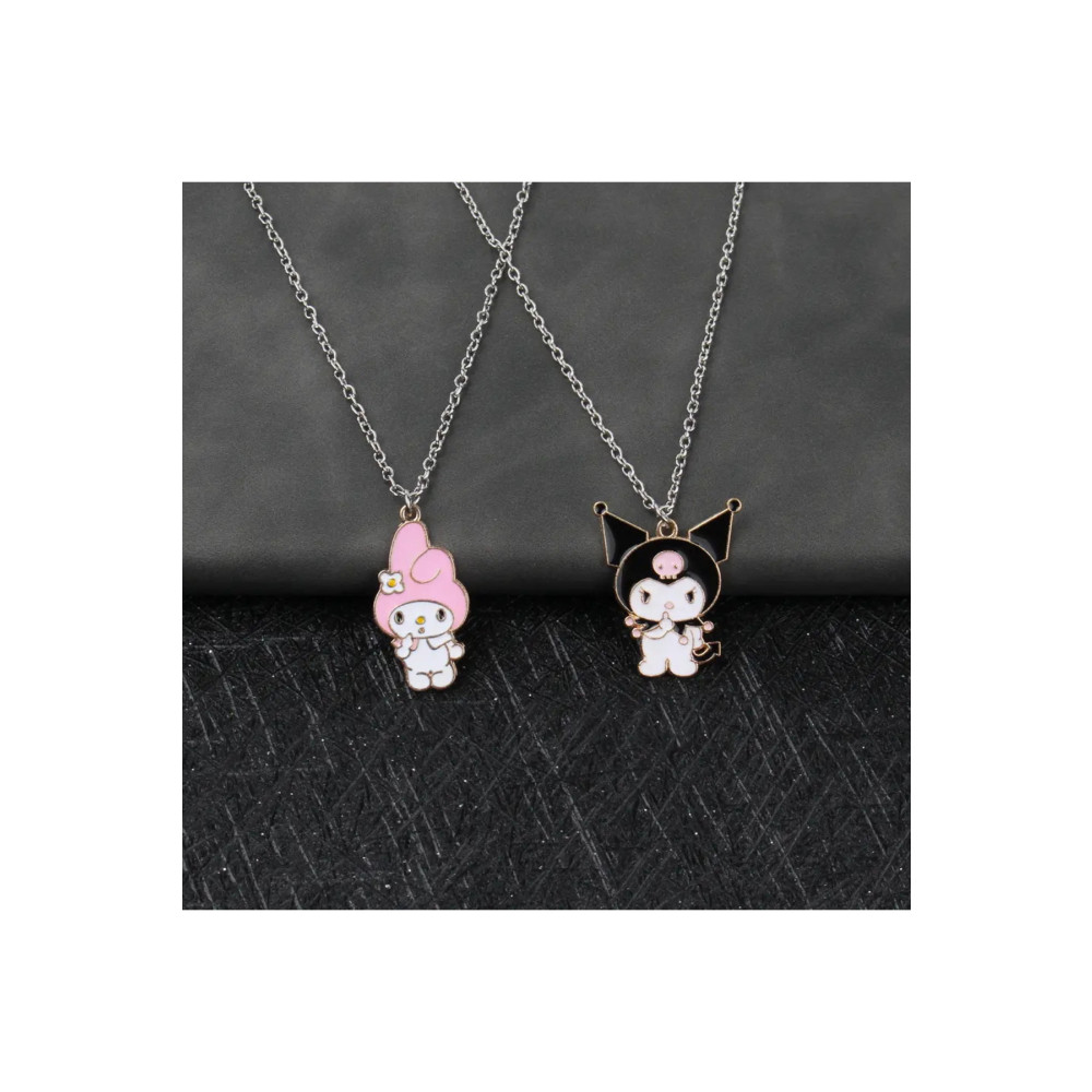 İYİ MODA 2 Adet My Melody Ve Kuromi Best Friends Çiftli Kolye Bff Arkadaşlık Kolyesi 2li Beden Bijuteri Kolye Fiyatı