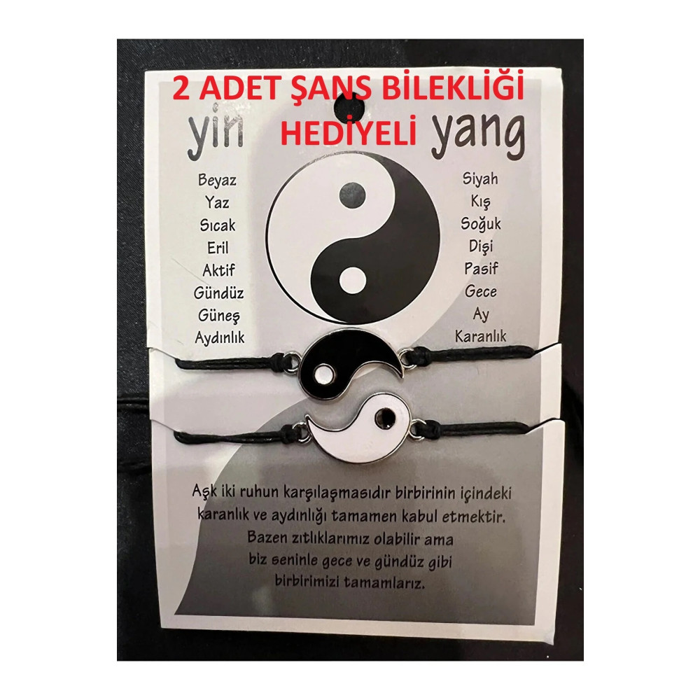 İYİ MODA Ying Yang Hediyelik Çift Bileklik Sevgili Bilekliği Bijuteri Bilezik Fiyatı