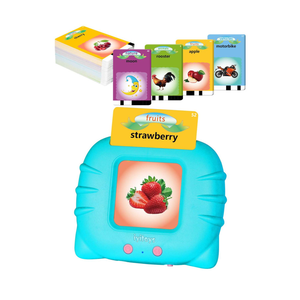 iyitoys Ingilizce Konuşan Sesli Flash Kartlar - 112 Kart 224 Görsel (mavi) Eğitici Oyuncak Fiyatı