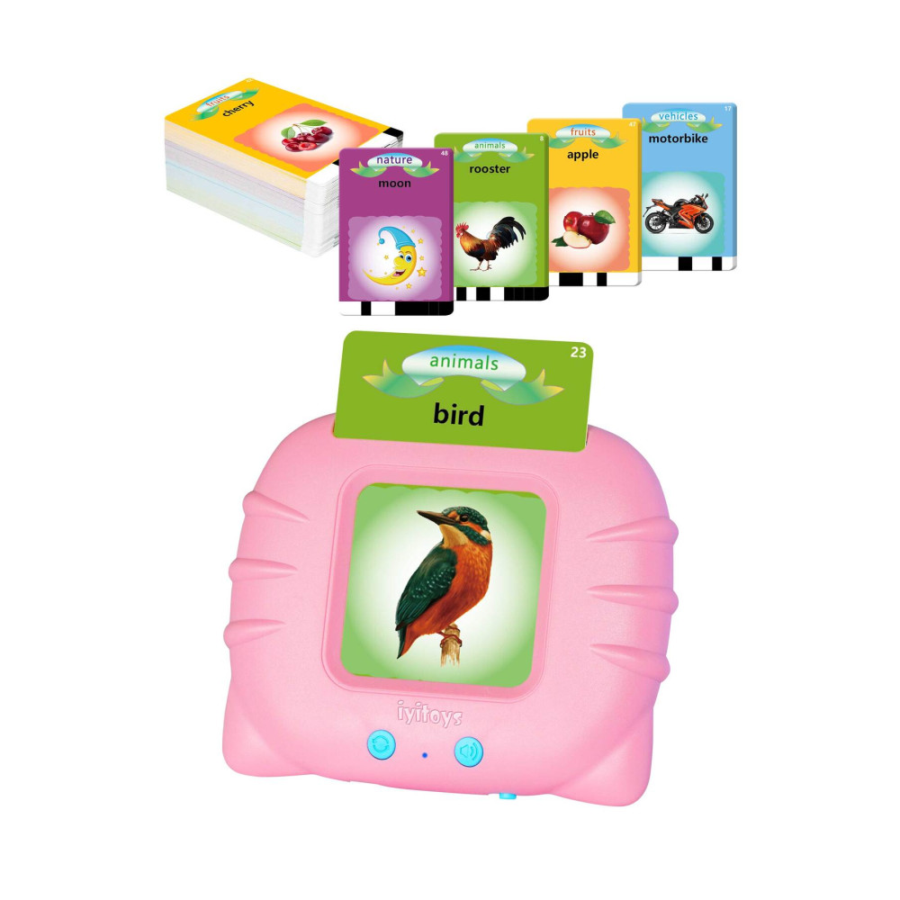 iyitoys Ingilizce Konuşan Sesli Flash Kartlar - 112 Kart 224 Görsel (pembe) Eğitici Oyuncak Fiyatı