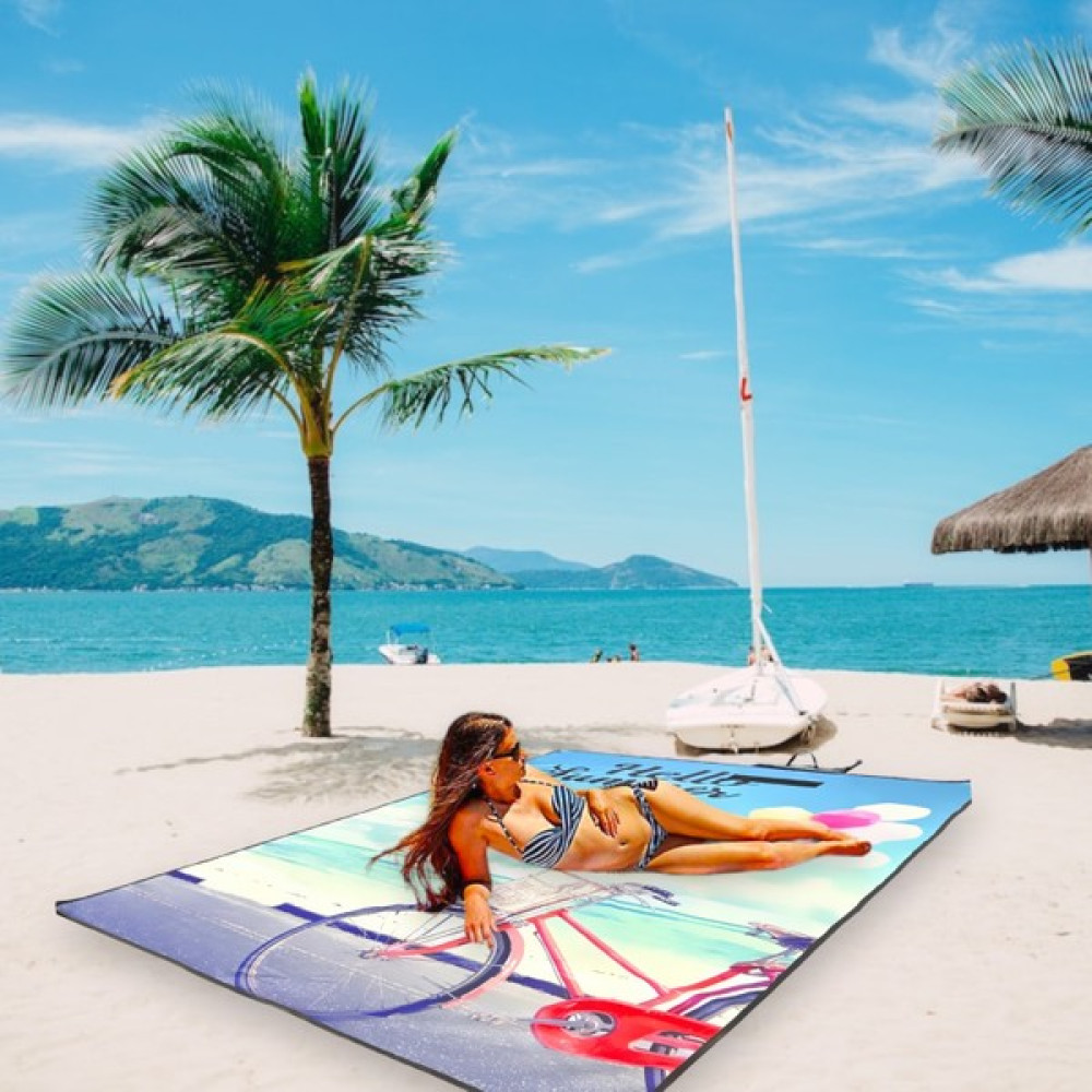 İyonk Home Çok Amaçlı Klasik Piknik Örtüsü, Klasik Sofra Bezi, Klasik Piknik Örtüsü 150-200 cm - Beyaz - Açık Mavi - 150 x 200 cm Masa Örtüsü Fiyatı