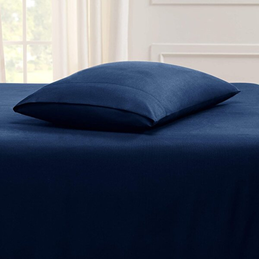 Iz Concept Tekli Doğal Pamuk Yastık Kılıfı 50X70 Üst Kalite - Premium Quality Pillow Case - 50 x 70 cm - Lacivert Yastık Kılıfı Fiyatı
