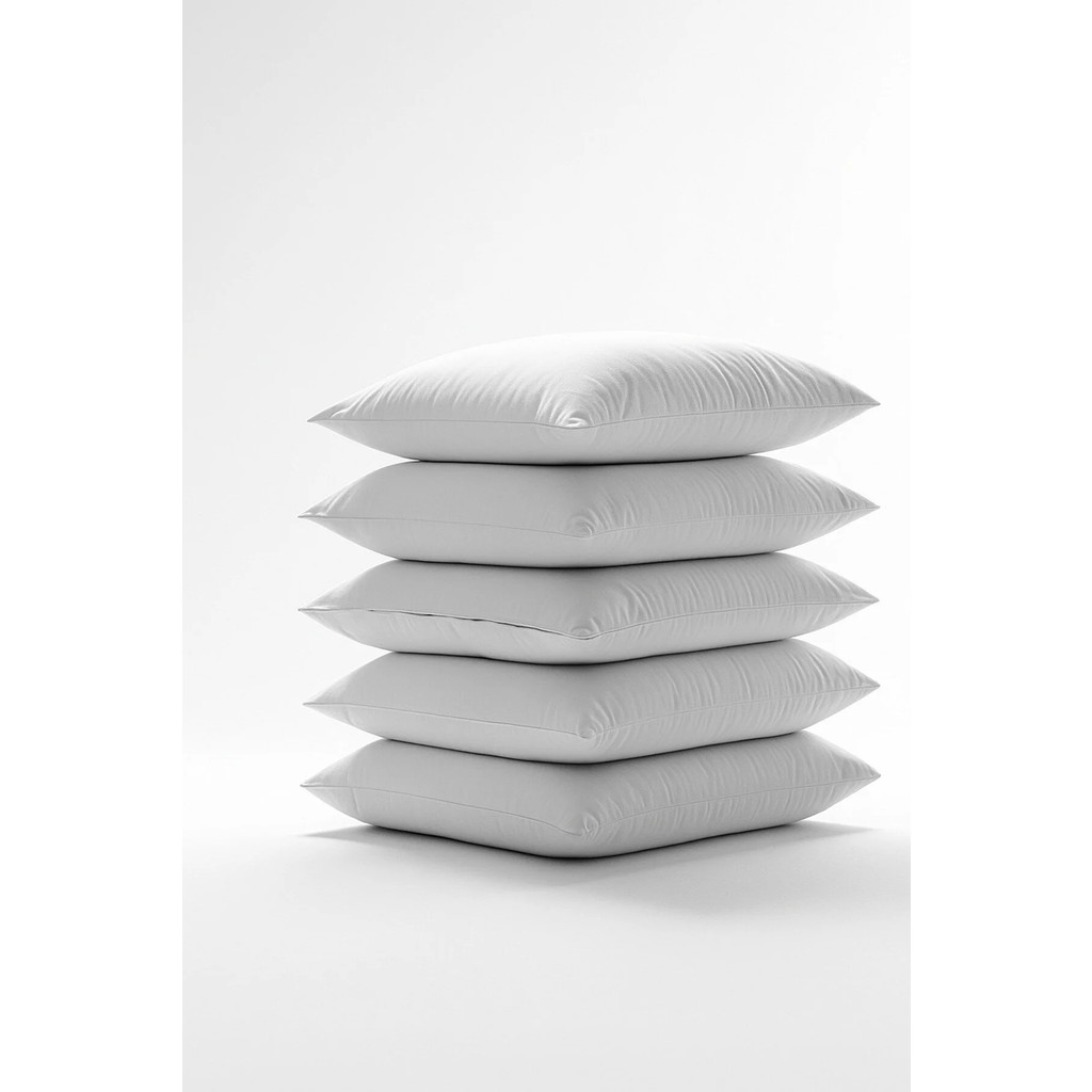 İz Home 5 Adet Premium Ultra Dolgun Kare Kırlent Iç Yastık | Orijinal Silikon Dolgu | Koltuk Köşe Yastık | - 60 x 60 cm - Beyaz Yastık Kılıfı Fiyatı